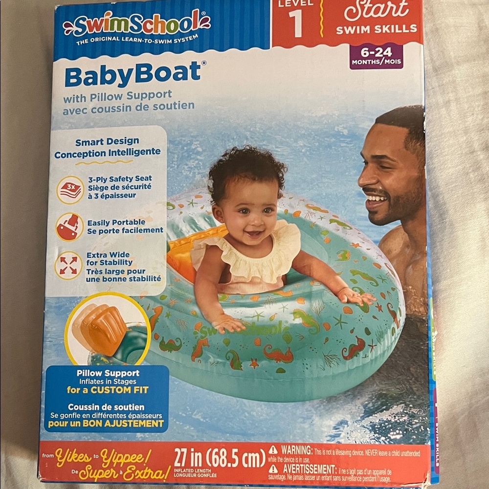SwimSchool BabyBoat with Pillow Support